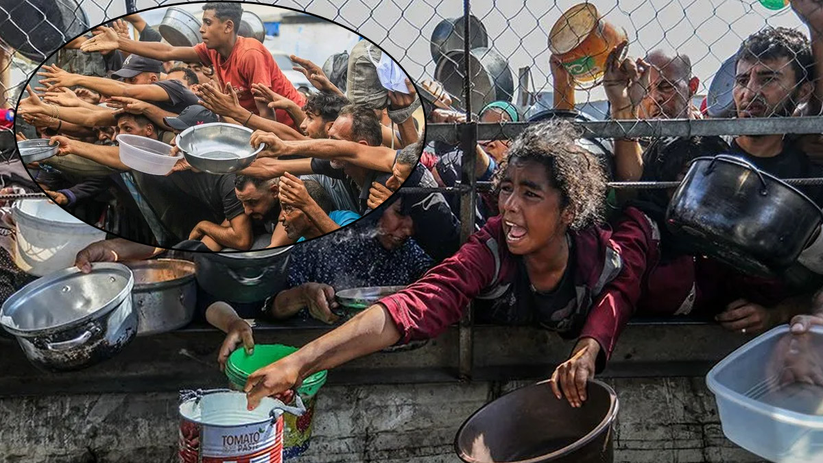 Gazze'de yardım tırlarının önünü kestiler. (Foto: Takvim Foto Arşivi)