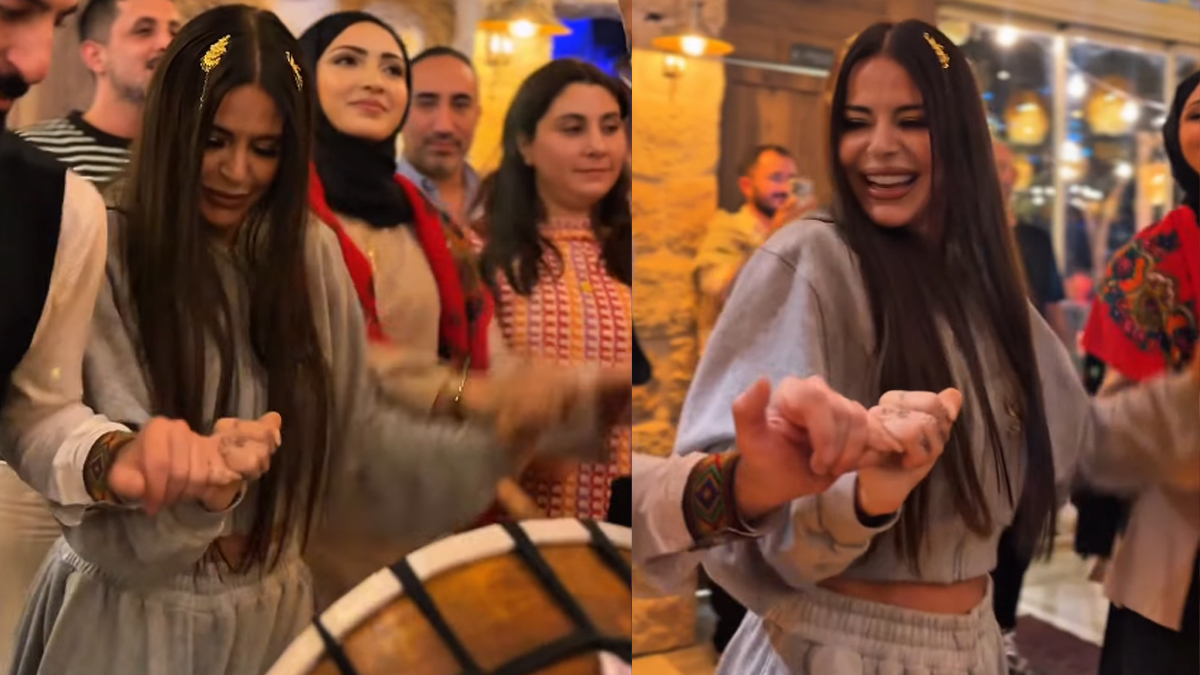 Yöresel müziklerin çalındığı gecede temposunu düşürmeyen ünlü sanatıcı, konuklarla birlikte halay çekerek eğlendi.