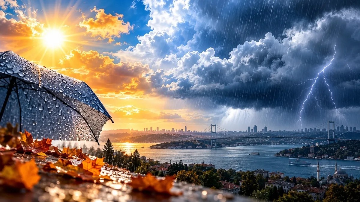 İstanbul dahil birçok ilde sağanak ve fırtına alarmı. (Fotoğraflar yapay zeka ile üretilmiştir)
