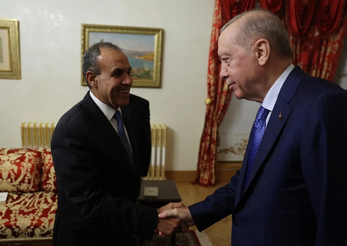 Başkan Erdoğan Mısır Dışişleri Bakanı Bedr Abdülati'yi kabul etti. Ankara, Akdeniz'de yetki anlaşması için Mısır'a açık kapı bıraktı (Foto: DHA)