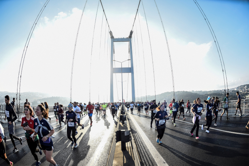 40. İstanbul Maratonu’ndan renkli görüntüler