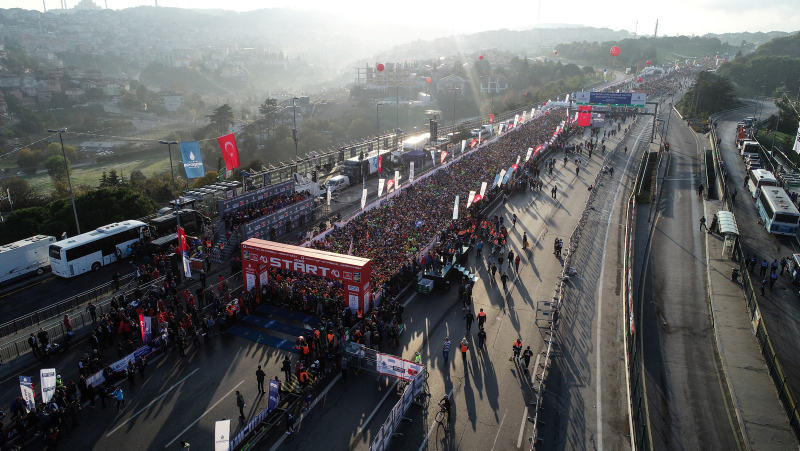 40. İstanbul Maratonu’ndan renkli görüntüler