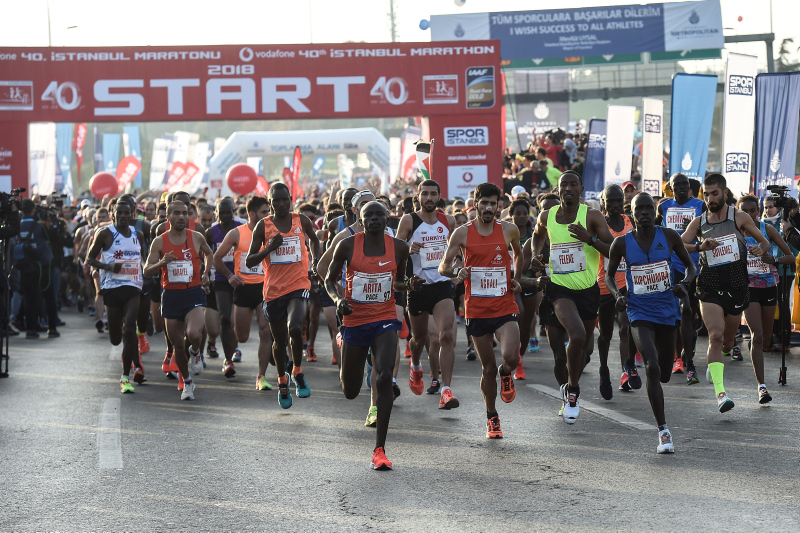 40. İstanbul Maratonu’ndan renkli görüntüler