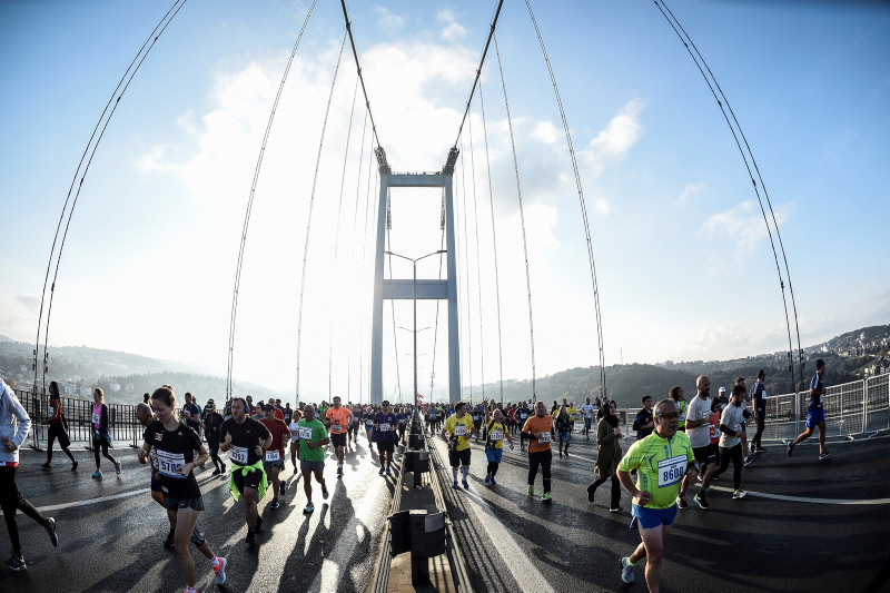 40. İstanbul Maratonu’ndan renkli görüntüler