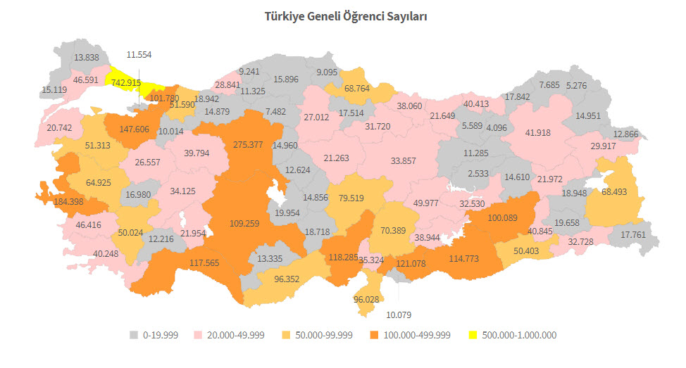 Top Ten Turkiye Haritasi Bos Egitimhane