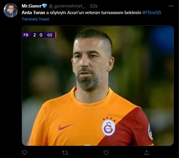 Fenerbahçe - Galatasaray maçında Arda Turan’ın görüntüsü şoke etti!
