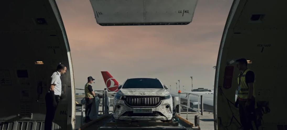 Turkish Car Rack Ship Turkish Cargo Ushuaia’ya taşıdı, Türkiye’nin yerli otomobili Togg ...