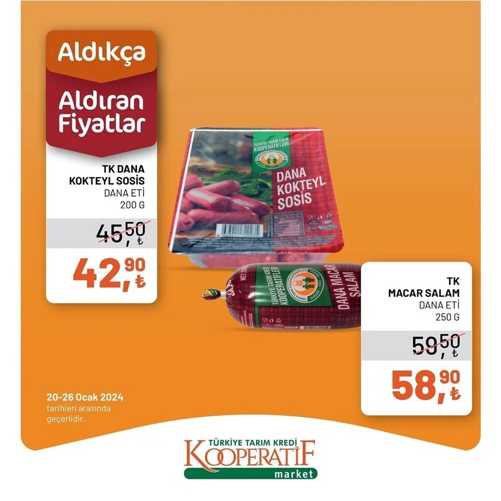 23-26 Ocak 2024 Tarım Kredi Kooperatif market fiyat listesi mest etti: Ayçiçek yağı, Peynir, süt, yumurta, kaşar fiyatları dibi gördü