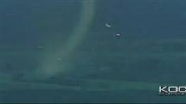 Hortum tırı böyle yuttu