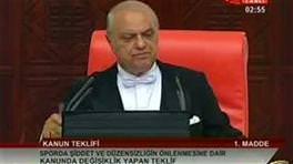 Kürsüde "Kaplan" kesildi