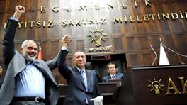 AK Parti grup toplantısında Haniye sürprizi