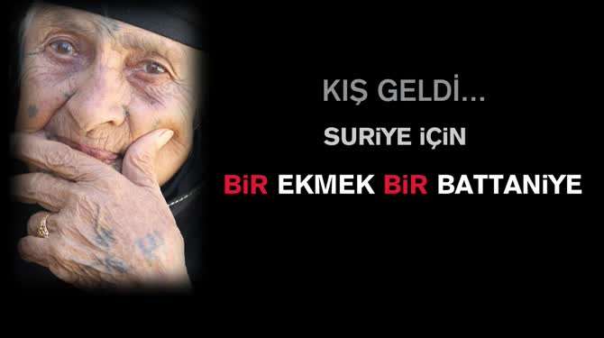 Suriye için bir ekmek bir battaniye