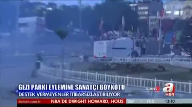 Gezi Parkı eylemlerine karşı olan sanatçılara linç!