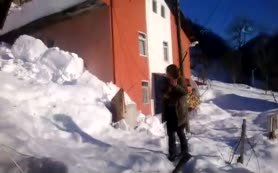 Pompalıyla kar temizlemek!