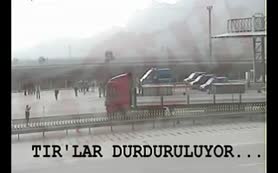 İşte TIR baskınının yeni görüntüleri!