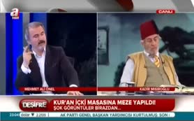 Kur'an içki masasına meze yapıldı