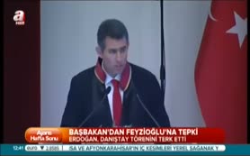 Başbakan Erdoğan Feyzioğlu'na böyle tepki gösterdi
