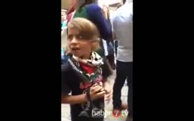 Filistinli kız İsrail polisine haddini bildirdi