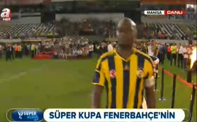 İşte kupa töreni!