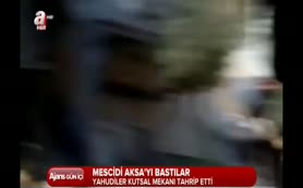 İsrailliler Mescid-i Aksa'yı bastı!