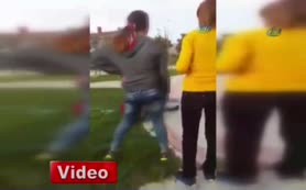 Kızlar kavga etti, erkekler kameraya çekti!