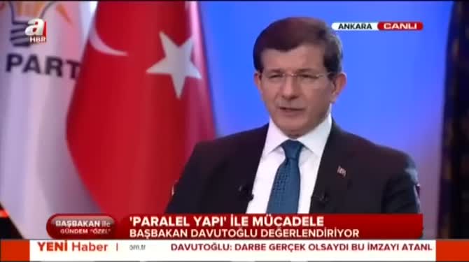 Davutoğlu AK Parti'nin son oy oranını açıkladı!