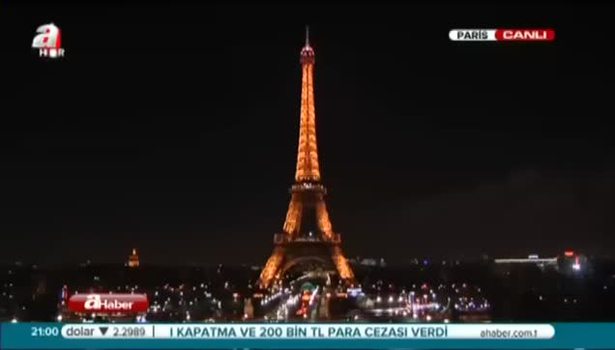 Eyfel Kulesi'nin ışıkları milli yastan dolayı söndürüldü