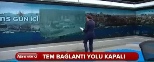 TEM selden dolayı ulaşıma kapandı