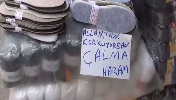 Esnaf hırsıza bakın ne mesaj verdi?