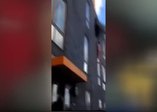 Yangında hayata tutunma çabası