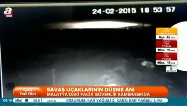 Malatya'da düşen uçakların görüntüleri ortaya çıktı