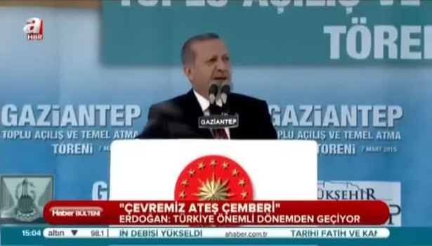 Erdoğan Gaziantep'de halka seslendi