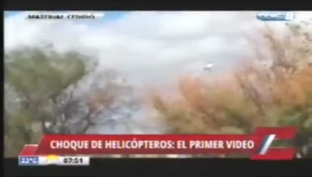 Helikopterler havada böyle çarpıştı