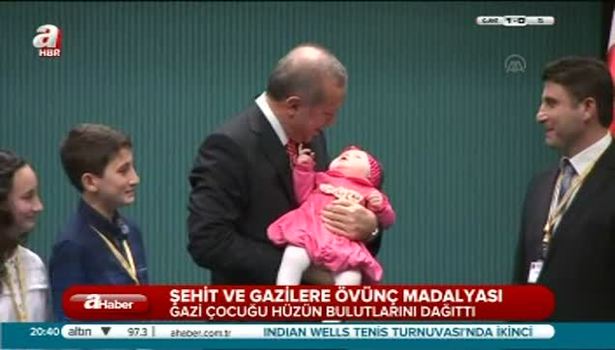 Erdoğan'a gazi çocuğu sürprizi