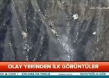 Fransa'da yolcu uçağının enkazından görüntüler