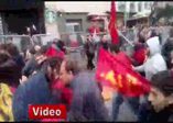 Taksim'e çıkan TKP'li gruba polis müdahalesi!