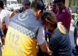 Kadın sürücü dakikalarca ağladı