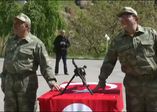 Engelli baba ve oğulun askerlik gururu
