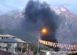 Hakkari'nin ilk karting pisti yandı