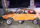 Domuz sürüsü trafik kazasına sebep oldu 1 ölü 1 yaralı