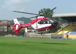 Hava ambulansı küçük çocuğun imdadına yetişti