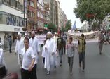 İsmailağa Cemaati kortej halinde geldi