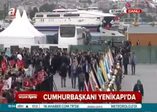 Cumhurbaşkanı Erdoğan Fetih Şöleni'ne böyle geldi