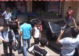 Hırsız otomobille kaçarken kaza yaptı
