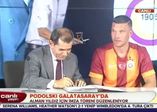 Podolski imzayı attıktan sonra çay içti