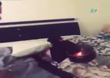 Uyuyan arkadaşa patlayıcı ile eşek şakası