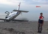 Tek motorlu uçak, denize zorunlu iniş yaptı