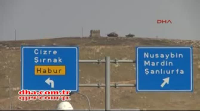 Suriye sınırına tanklar konuşlandırıldı