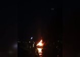 İstanbul'da tekne yangını