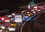 Bayram trafiği gece saatlerinde de sürdü